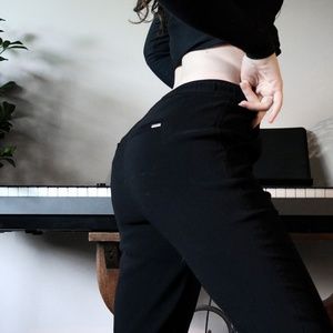 Black casual jogger style pant WHBM